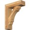Ekena Millwork Olympic Block Rough Sawn Bracket w/ Offset Brace, Western Red Cedar, 6"W x 20"D x 24"H BKT0604X20X24OLY05RWR - alternate 1